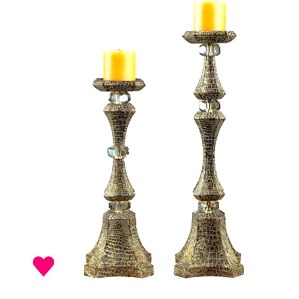 Hampden Avenue Tabletop Candleholders, 7 by 18-Inch